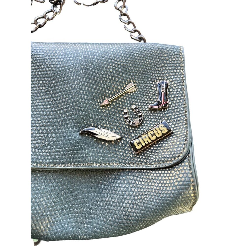 Crossbody Purse Circus by Sam Edelman green with shimmering green scales texture - Picture 2 of 6